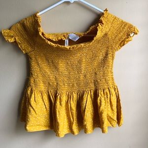 Off the shoulder shirt